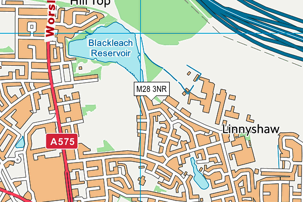 M28 3NR map - OS VectorMap District (Ordnance Survey)