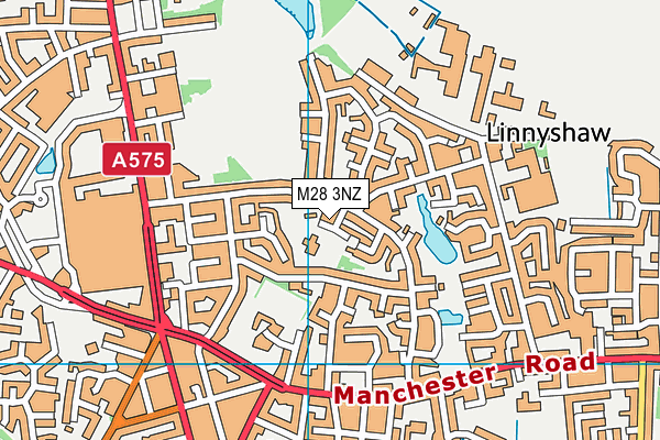 M28 3NZ map - OS VectorMap District (Ordnance Survey)