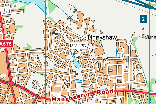 M28 3PG map - OS VectorMap District (Ordnance Survey)