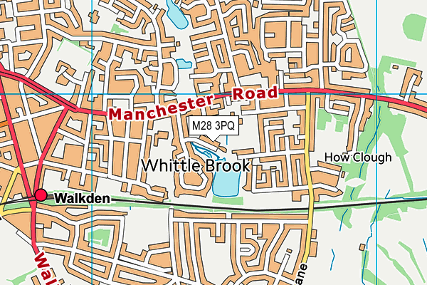 M28 3PQ map - OS VectorMap District (Ordnance Survey)