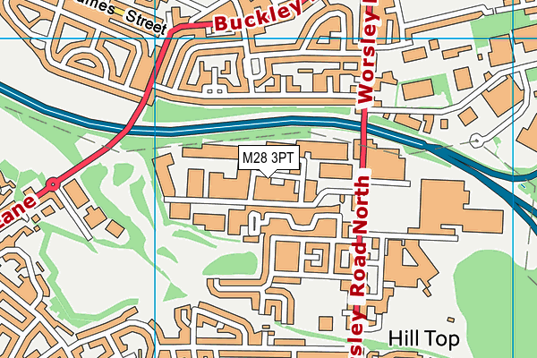 M28 3PT map - OS VectorMap District (Ordnance Survey)