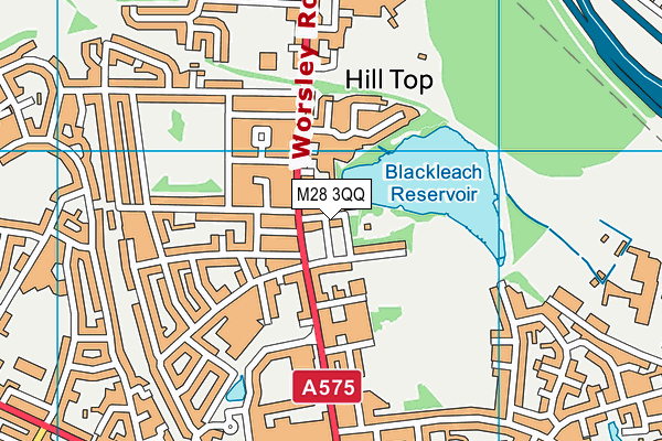 M28 3QQ map - OS VectorMap District (Ordnance Survey)