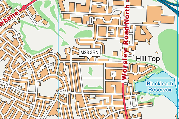 M28 3RN map - OS VectorMap District (Ordnance Survey)