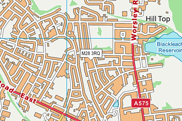 M28 3RQ map - OS VectorMap District (Ordnance Survey)