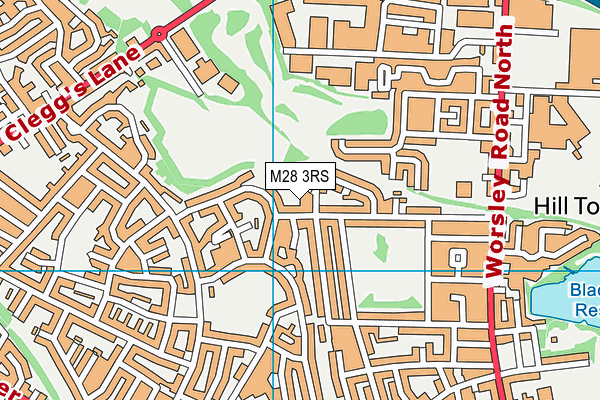 M28 3RS map - OS VectorMap District (Ordnance Survey)