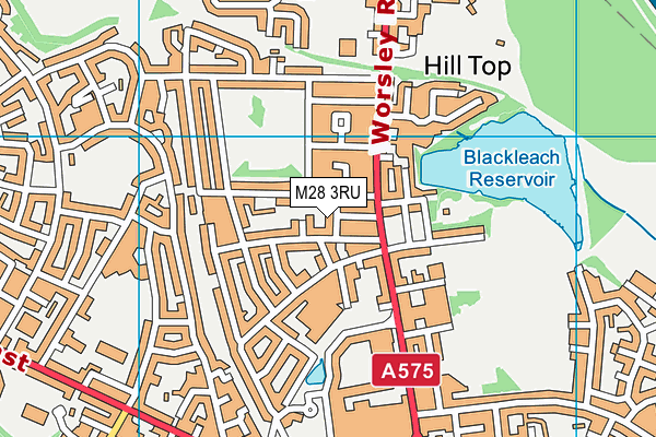 M28 3RU map - OS VectorMap District (Ordnance Survey)