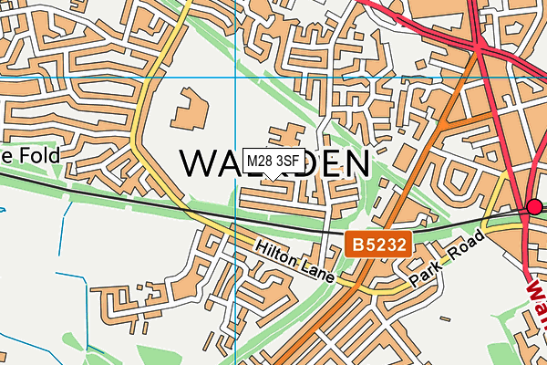 M28 3SF map - OS VectorMap District (Ordnance Survey)