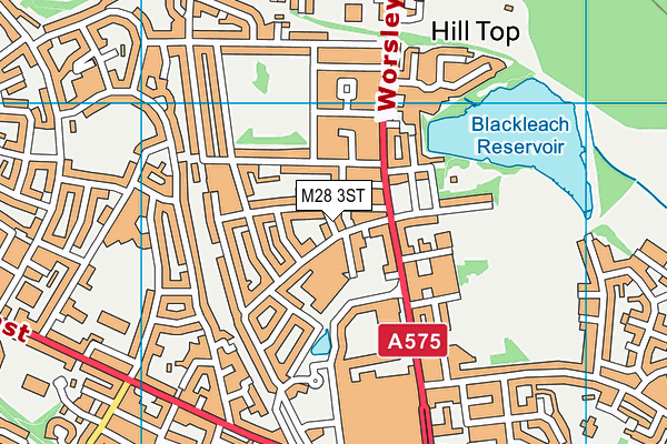 M28 3ST map - OS VectorMap District (Ordnance Survey)