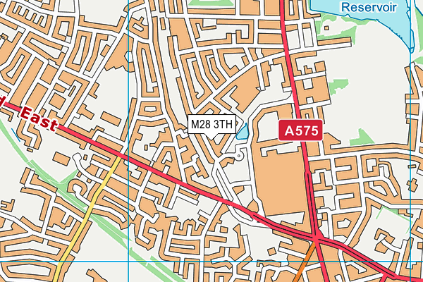 M28 3TH map - OS VectorMap District (Ordnance Survey)