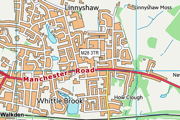 M28 3TR map - OS VectorMap District (Ordnance Survey)