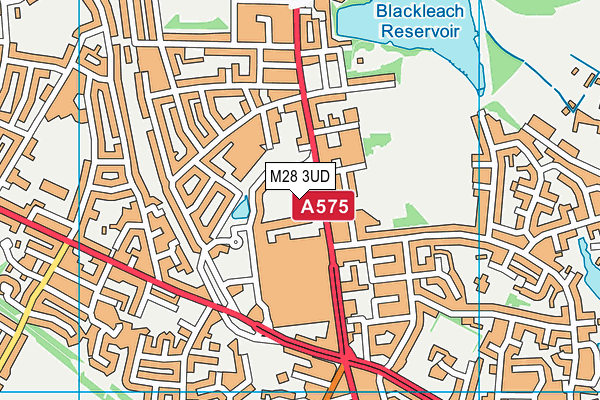 M28 3UD map - OS VectorMap District (Ordnance Survey)
