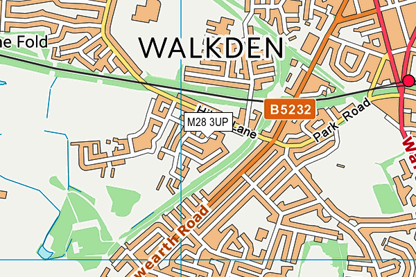 M28 3UP map - OS VectorMap District (Ordnance Survey)