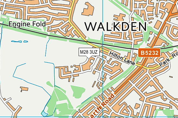 M28 3UZ map - OS VectorMap District (Ordnance Survey)