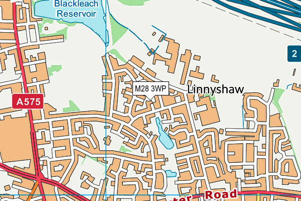 M28 3WP map - OS VectorMap District (Ordnance Survey)