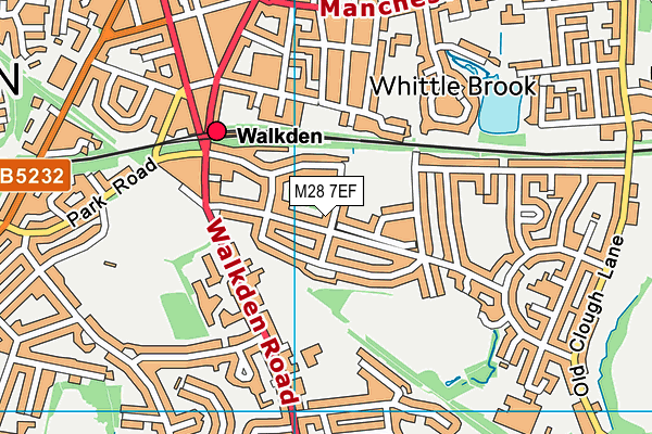 M28 7EF map - OS VectorMap District (Ordnance Survey)