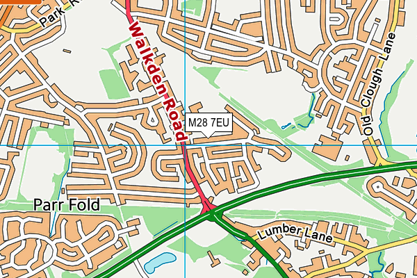 M28 7EU map - OS VectorMap District (Ordnance Survey)