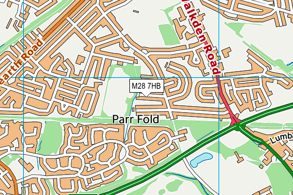 M28 7HB map - OS VectorMap District (Ordnance Survey)