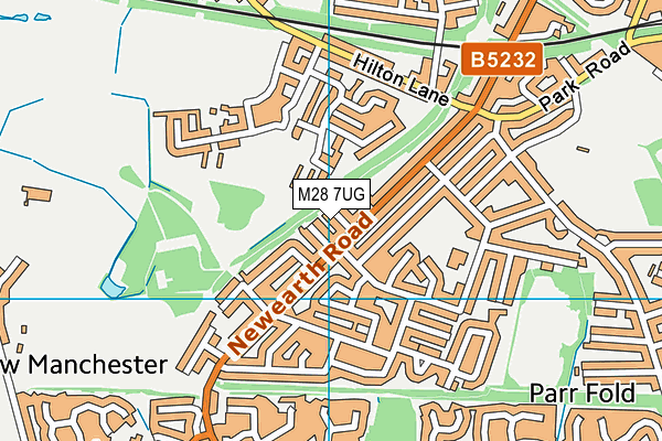 M28 7UG map - OS VectorMap District (Ordnance Survey)