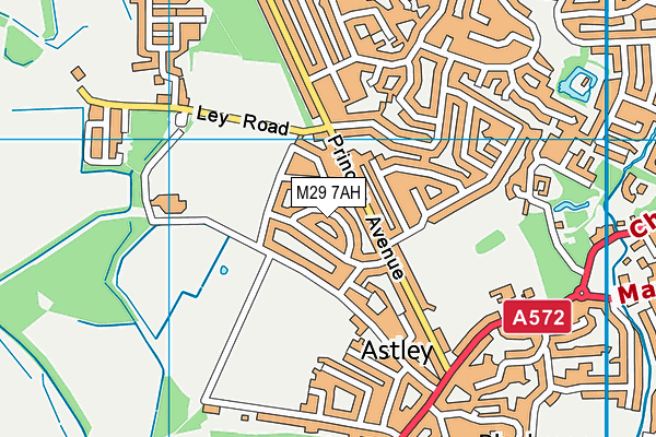 M29 7AH map - OS VectorMap District (Ordnance Survey)