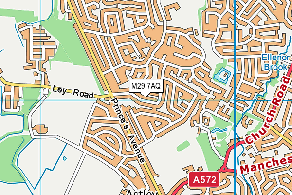 M29 7AQ map - OS VectorMap District (Ordnance Survey)