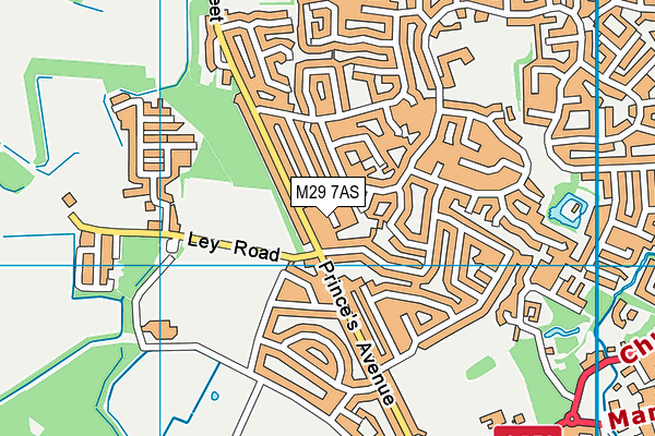M29 7AS map - OS VectorMap District (Ordnance Survey)