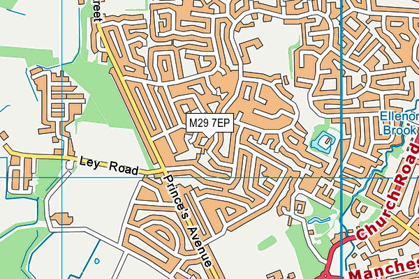 M29 7EP map - OS VectorMap District (Ordnance Survey)