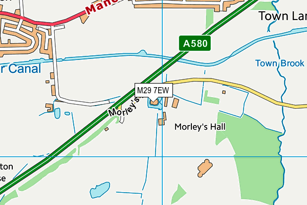 M29 7EW map - OS VectorMap District (Ordnance Survey)
