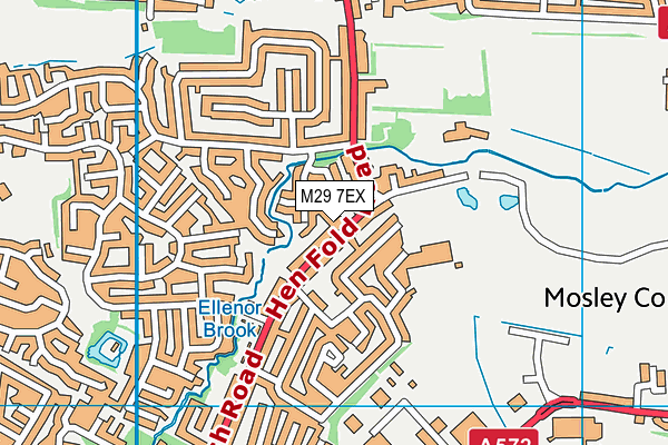 M29 7EX map - OS VectorMap District (Ordnance Survey)