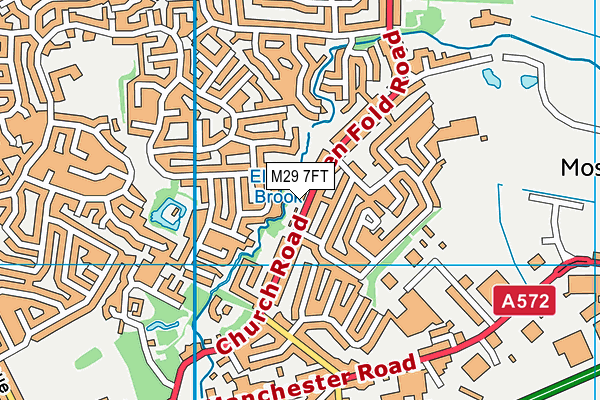 M29 7FT map - OS VectorMap District (Ordnance Survey)