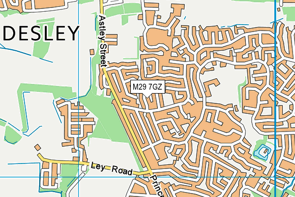 M29 7GZ map - OS VectorMap District (Ordnance Survey)