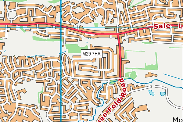 M29 7HA map - OS VectorMap District (Ordnance Survey)