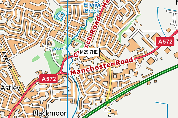 M29 7HE map - OS VectorMap District (Ordnance Survey)