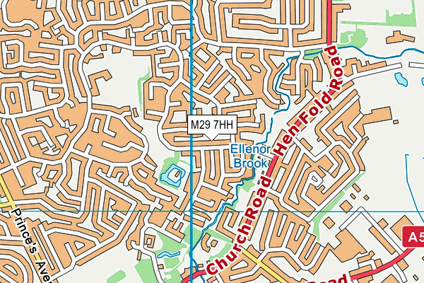 M29 7HH map - OS VectorMap District (Ordnance Survey)