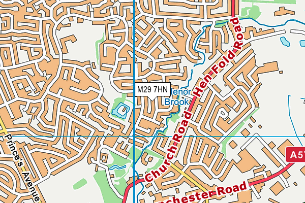 M29 7HN map - OS VectorMap District (Ordnance Survey)