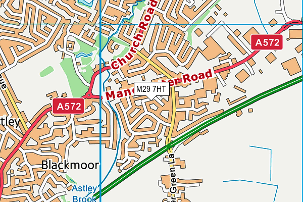 M29 7HT map - OS VectorMap District (Ordnance Survey)