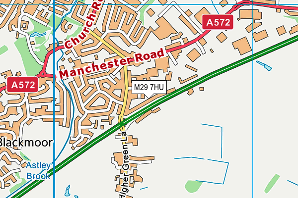 M29 7HU map - OS VectorMap District (Ordnance Survey)