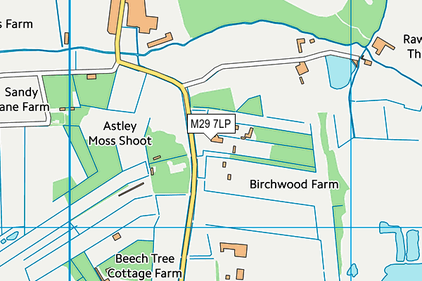 M29 7LP map - OS VectorMap District (Ordnance Survey)