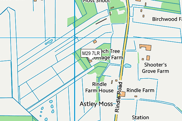M29 7LR map - OS VectorMap District (Ordnance Survey)