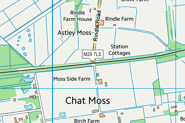 M29 7LS map - OS VectorMap District (Ordnance Survey)