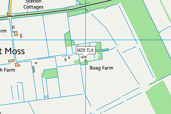M29 7LX map - OS VectorMap District (Ordnance Survey)