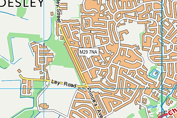 M29 7NA map - OS VectorMap District (Ordnance Survey)