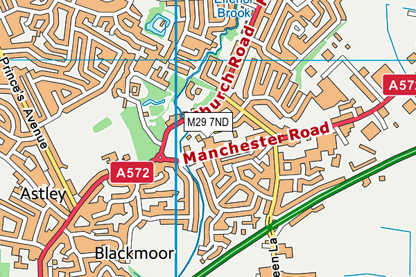 M29 7ND map - OS VectorMap District (Ordnance Survey)