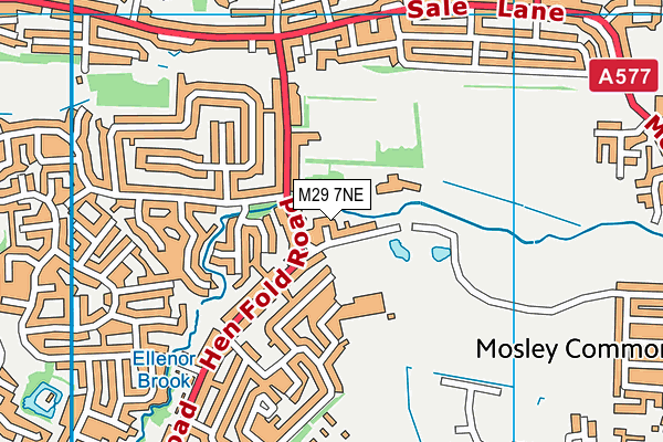 M29 7NE map - OS VectorMap District (Ordnance Survey)