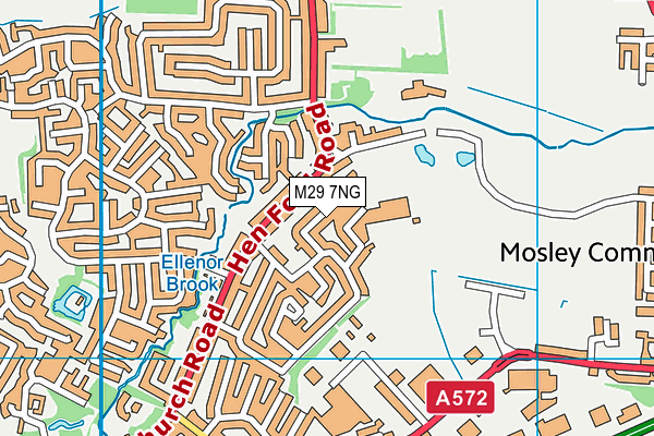 M29 7NG map - OS VectorMap District (Ordnance Survey)