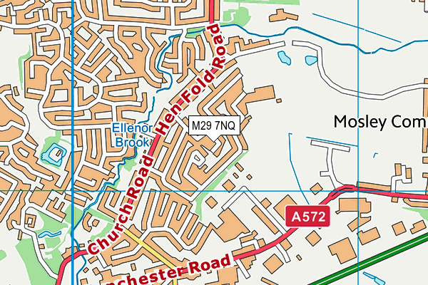 M29 7NQ map - OS VectorMap District (Ordnance Survey)