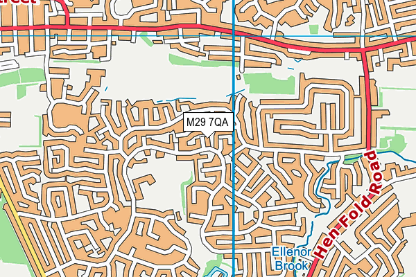 M29 7QA map - OS VectorMap District (Ordnance Survey)