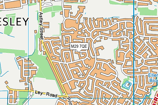 M29 7QE map - OS VectorMap District (Ordnance Survey)