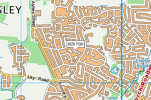 M29 7QH map - OS VectorMap District (Ordnance Survey)