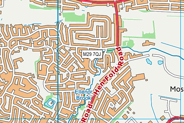 M29 7QJ map - OS VectorMap District (Ordnance Survey)