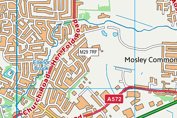 M29 7RF map - OS VectorMap District (Ordnance Survey)